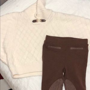 Janie and Jack poncho and leggings